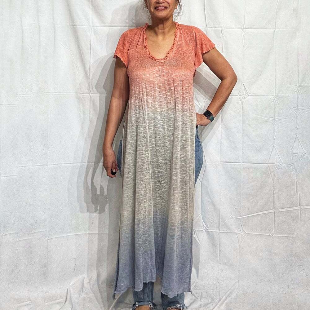 Free People Flower Ice Combo Double Dip Tunic Sz S